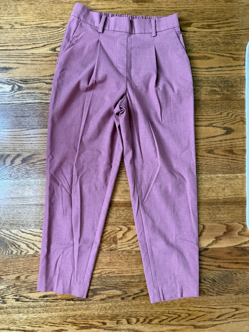 LOFT Mauve Cropped Ankle Pants